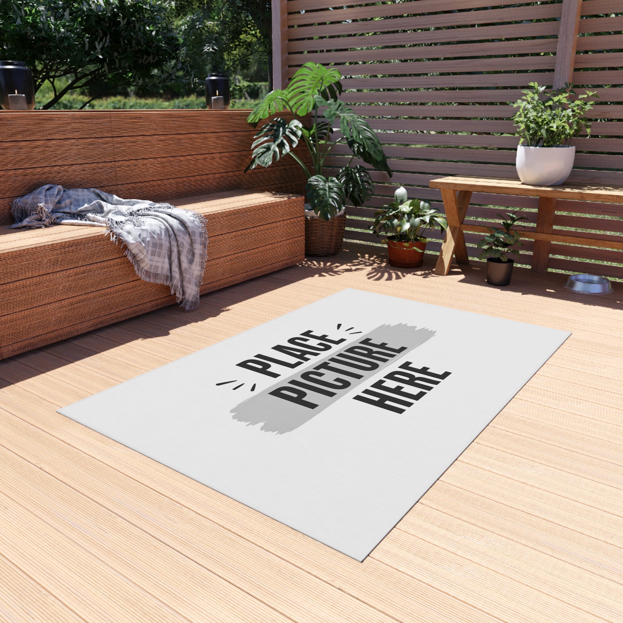 "Designed by You"  - Custom Picture Print Doormat for Patio, Porch & Garden