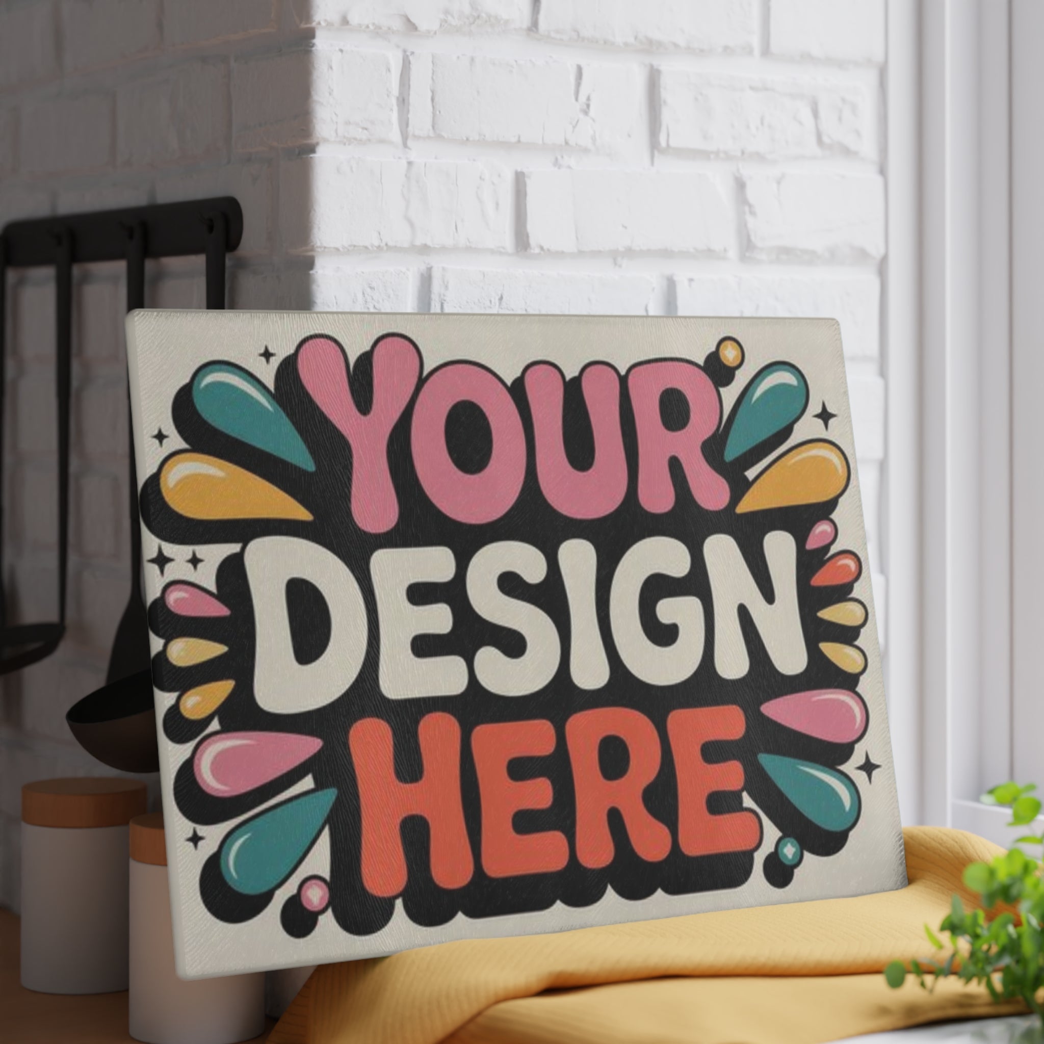 "Designed by You"  — Decorative Glass Cutting Board