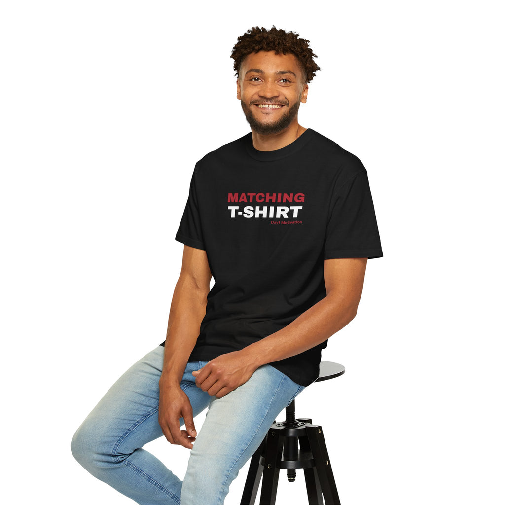 "Matching T-Shirt" | Unisex Graphic Tee with Chicago Red and White Text