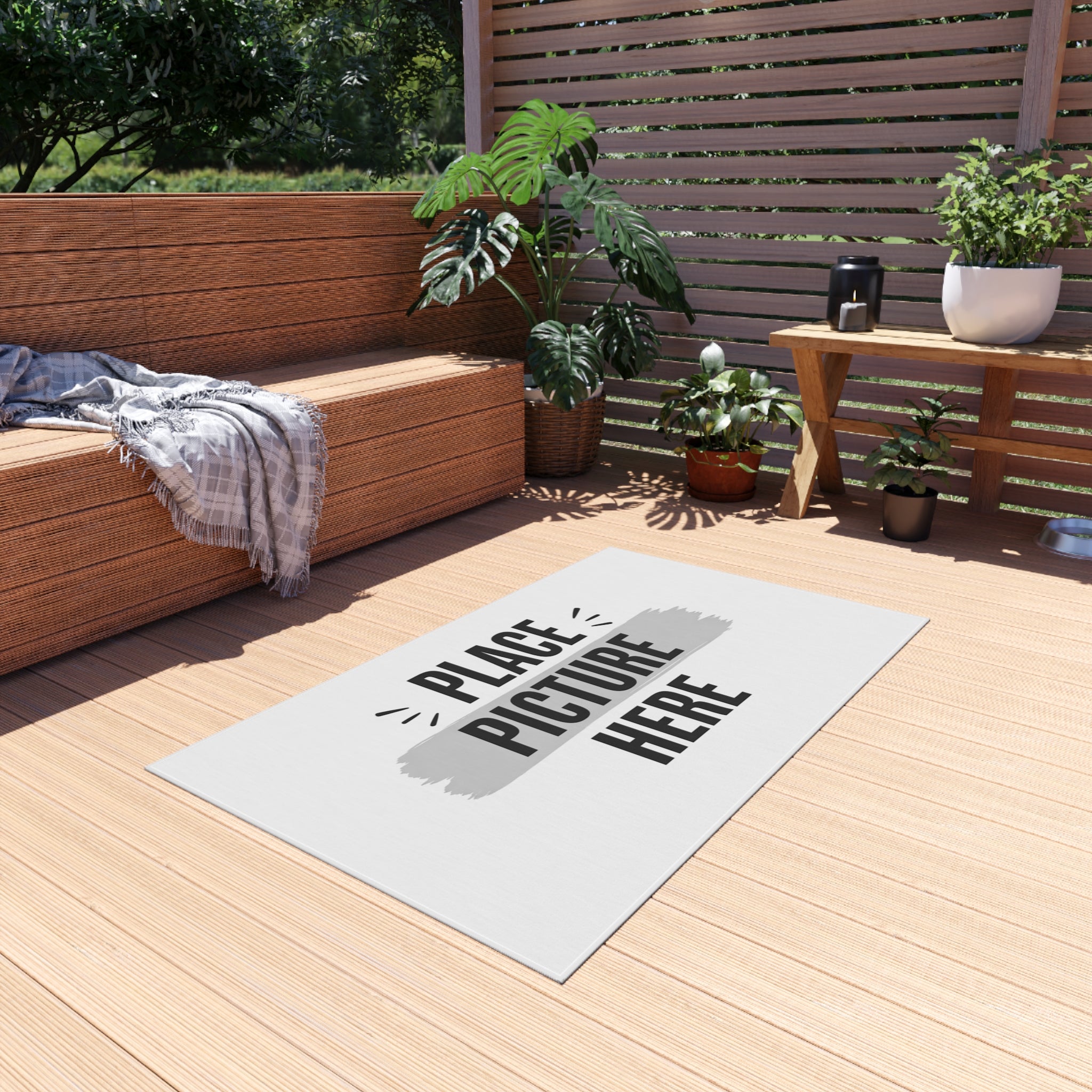 "Designed by You"  - Custom Picture Print Doormat for Patio, Porch & Garden