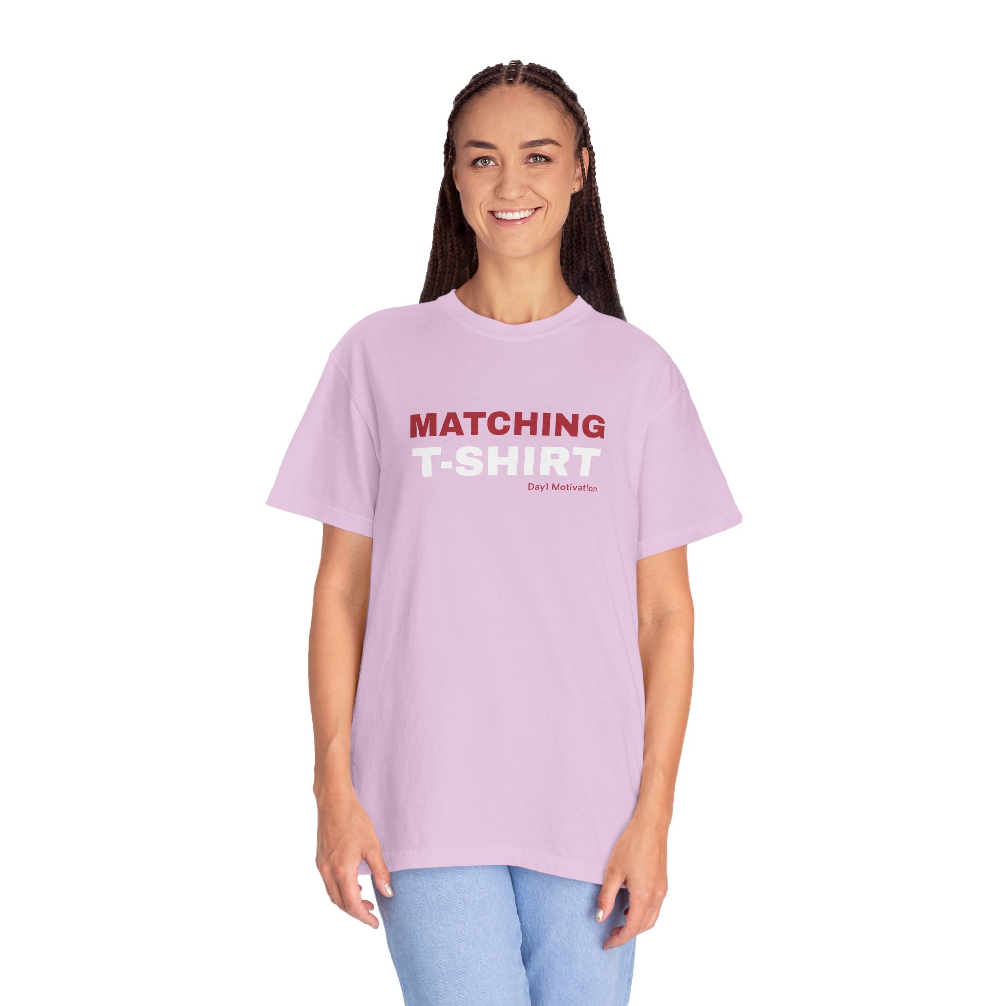 "Matching T-Shirt" | Unisex Graphic Tee with Chicago Red and White Text