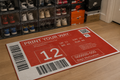 "Designed by You"  —  Sneaker Box Label Custom Area Rug