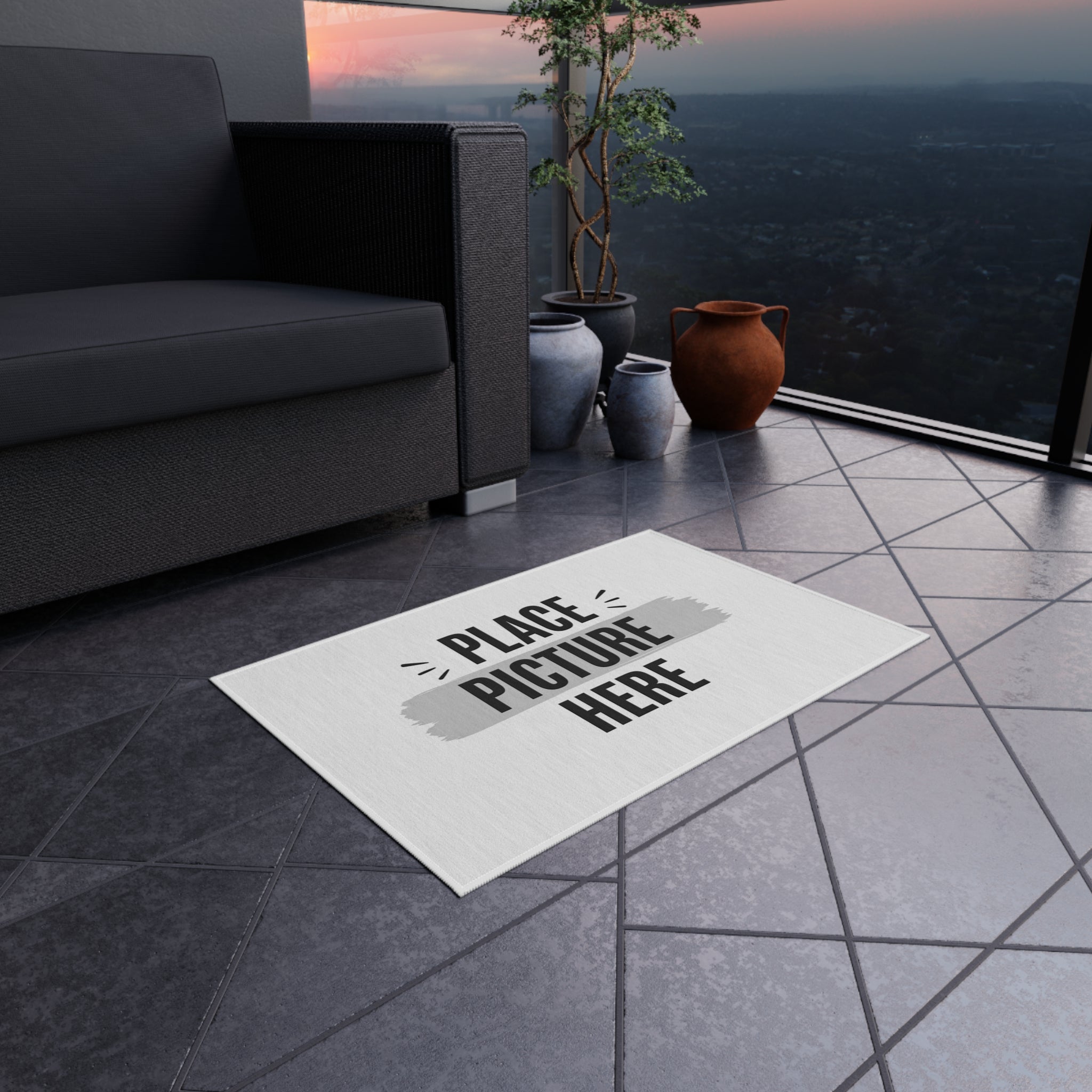 "Designed by You"  - Custom Picture Print Doormat for Patio, Porch & Garden