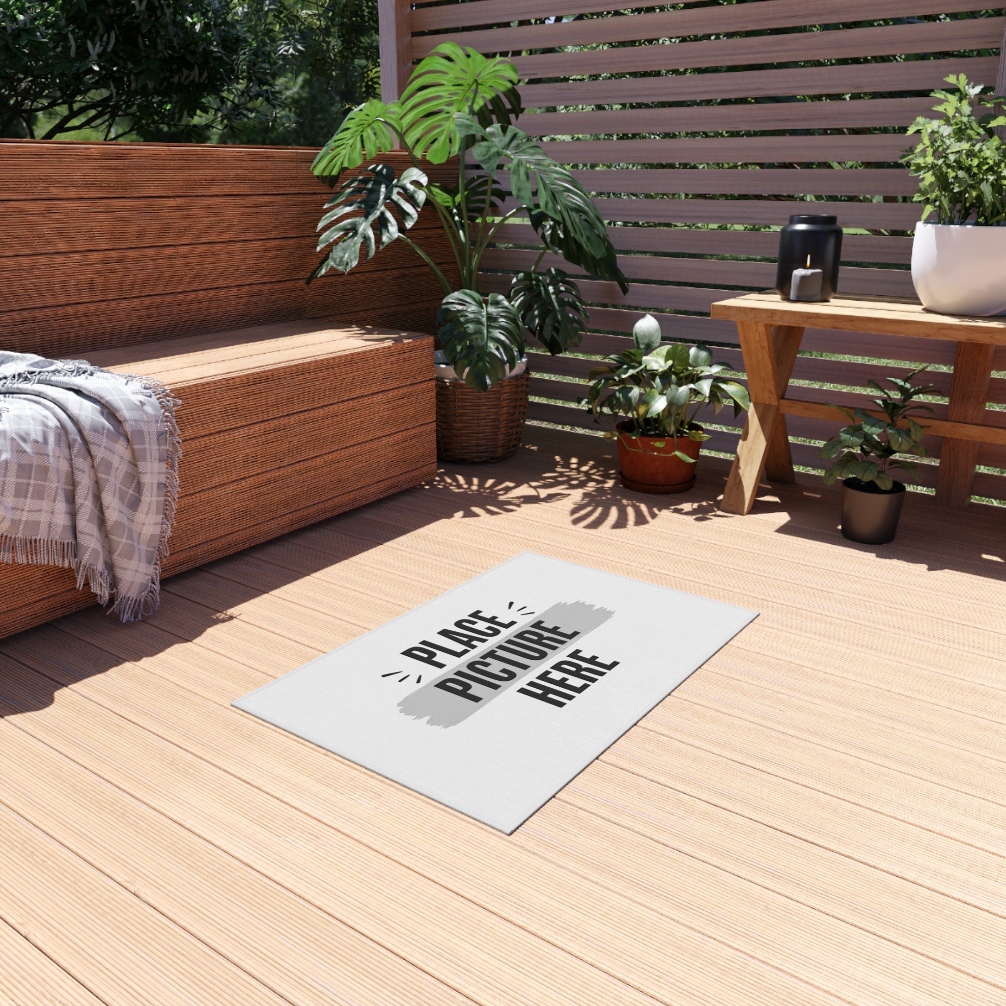 "Designed by You"  - Custom Picture Print Doormat for Patio, Porch & Garden