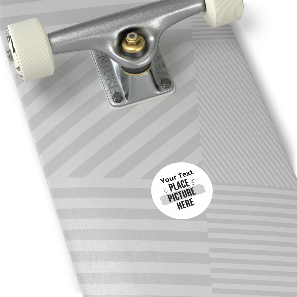"Designed by You" Round Sticker(singles) — Logo Decal for Laptops, Menus & Packaging