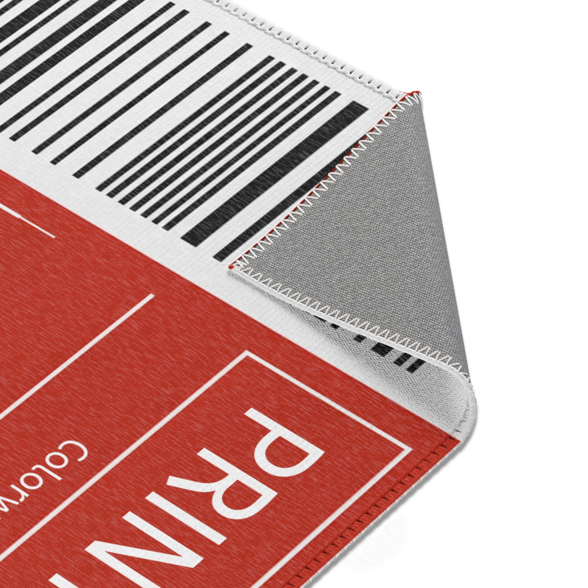 "Designed by You"  —  Sneaker Box Label Custom Area Rug