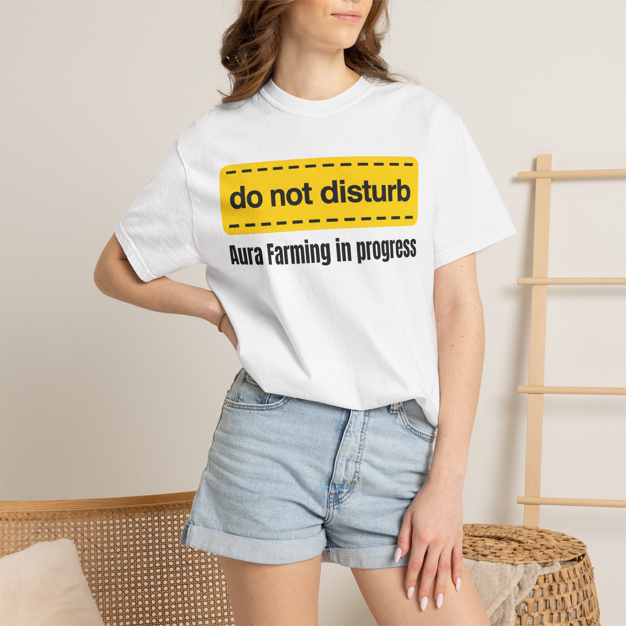 Do Not Disturb T-Shirt — "Aura Farming in Progress" Funny Spiritual Tee