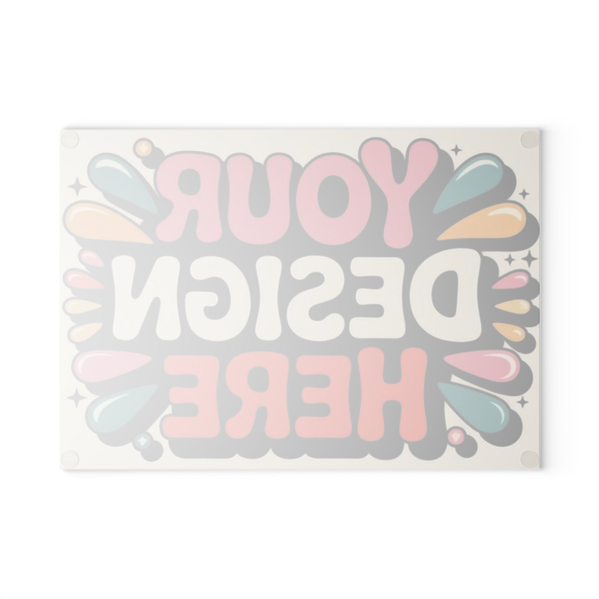"Designed by You"  — Decorative Glass Cutting Board