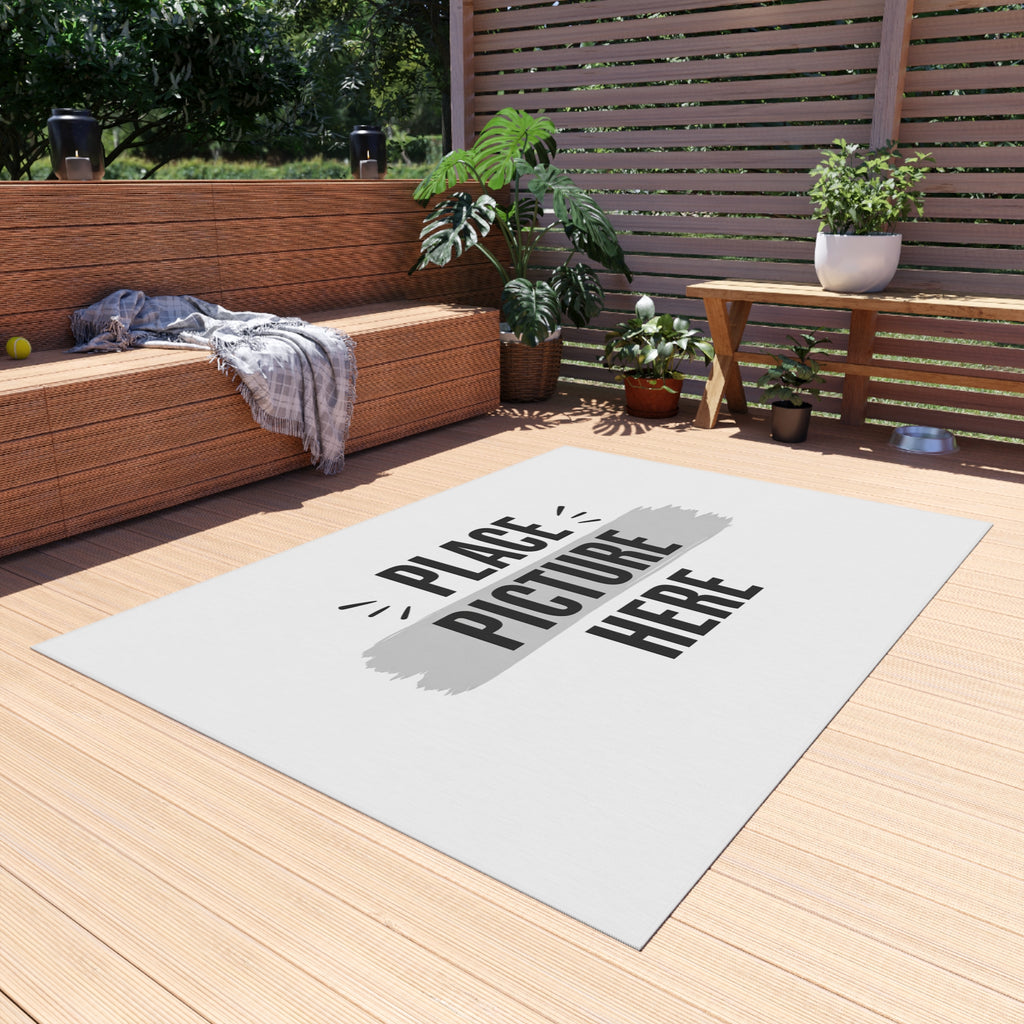 "Designed by You"  - Custom Picture Print Doormat for Patio, Porch & Garden
