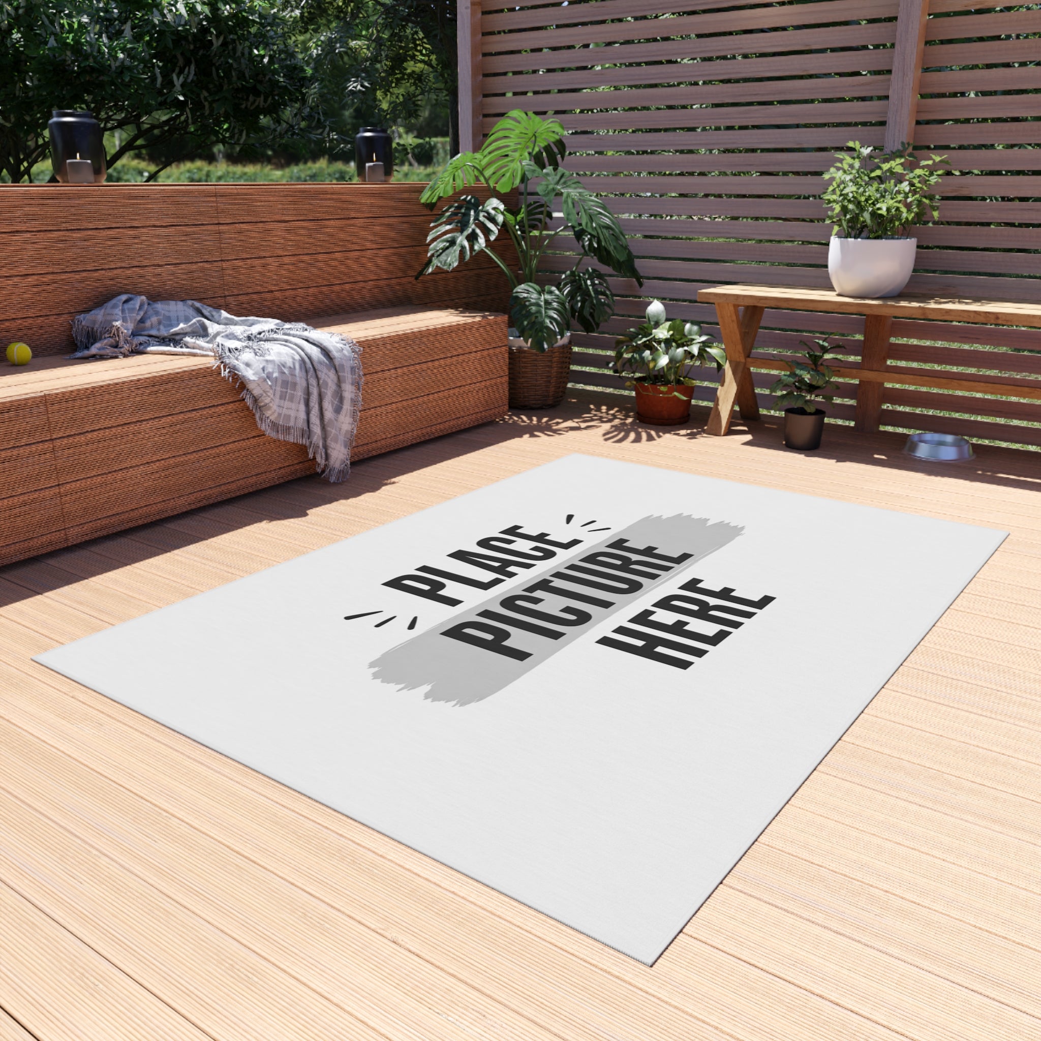 "Designed by You"  - Custom Picture Print Doormat for Patio, Porch & Garden